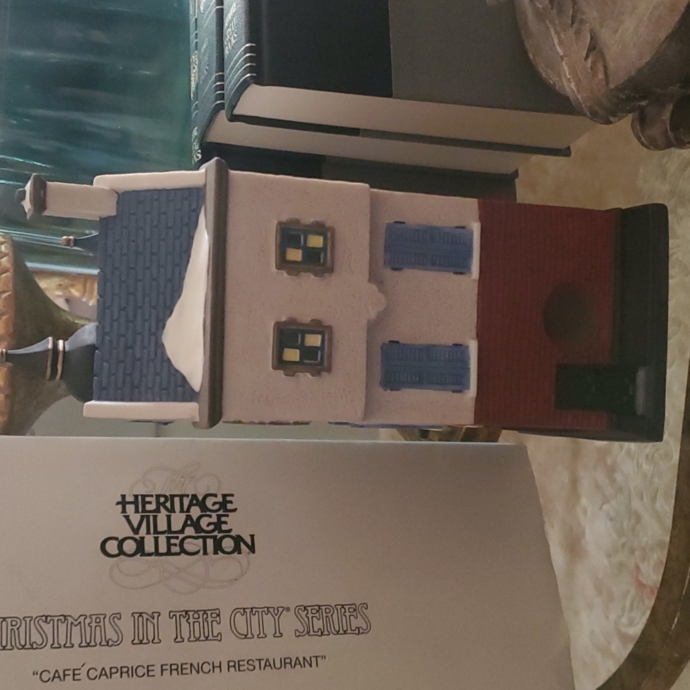 Heritage Village Collection Café Caprice French Restaurant Building Dept 56 - Picture 5 of 14